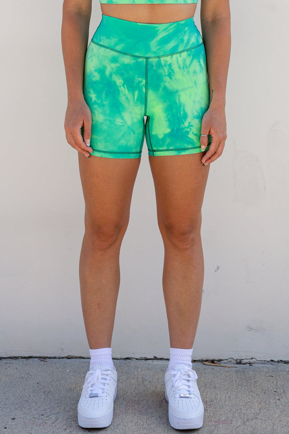 Speed Midi Shorts Tie Dye WITH FRONT SEAM